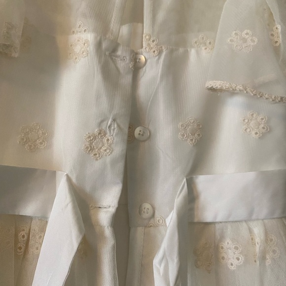 LAURA ASHLEY - CREAM & WHITE DRESS - Picture 6 of 10